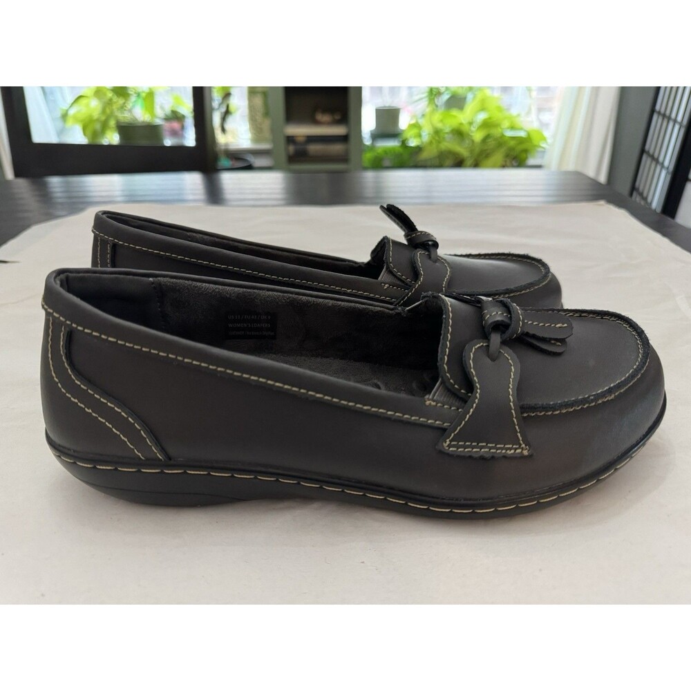 Artisure Women's Classic Comfort Leather Loafers Casual Slip-Ons Tassel Size 11